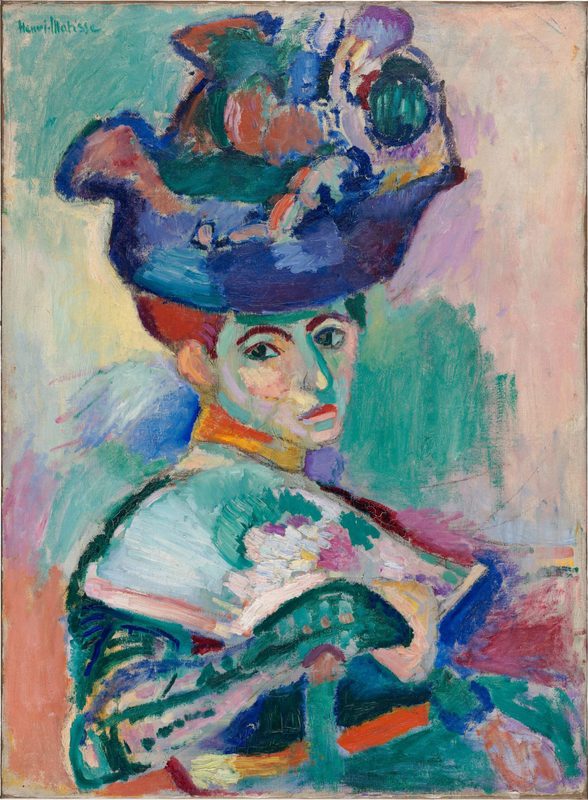 Kvinna med hatt av Henri Matisse, 1905